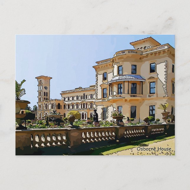 Osborne House and Gardens Postkarte (Vorderseite)