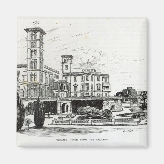Osborne House aus dem Boden Magnet (Vorne)