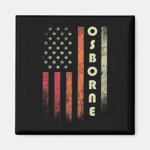 Osborne Surname Funny Retro Vintag Geburtstag Amer Magnet