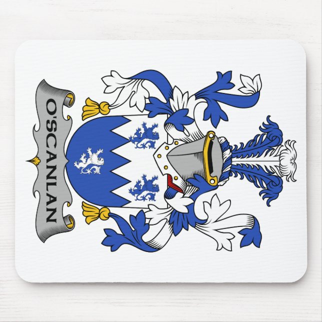 O'Scanlan Familienwappen Mousepad (Vorne)