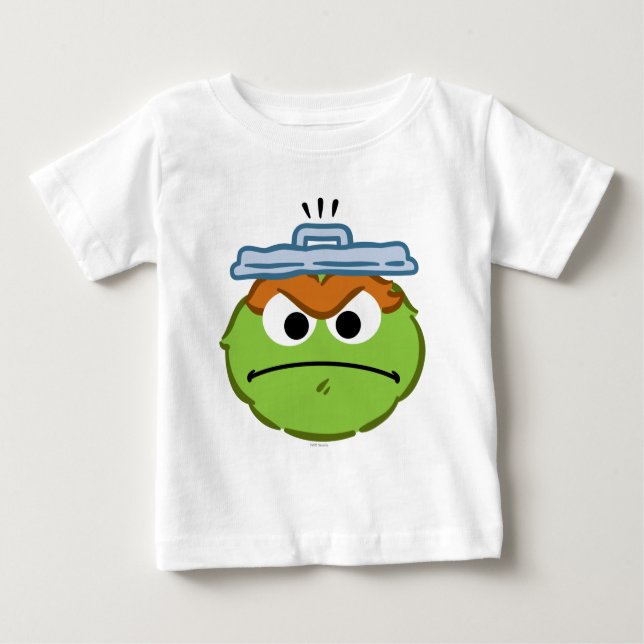 Oscar Angry Face Baby T-shirt (Vorderseite)