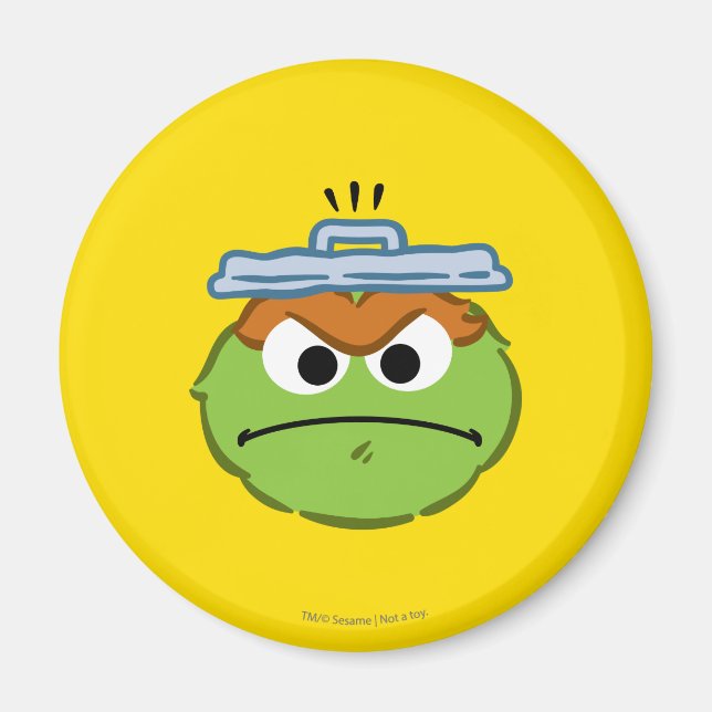Oscar Angry Face Magnet (Vorne)