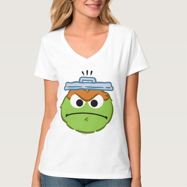 Oscar Angry Face T-Shirt (Vorderseite)