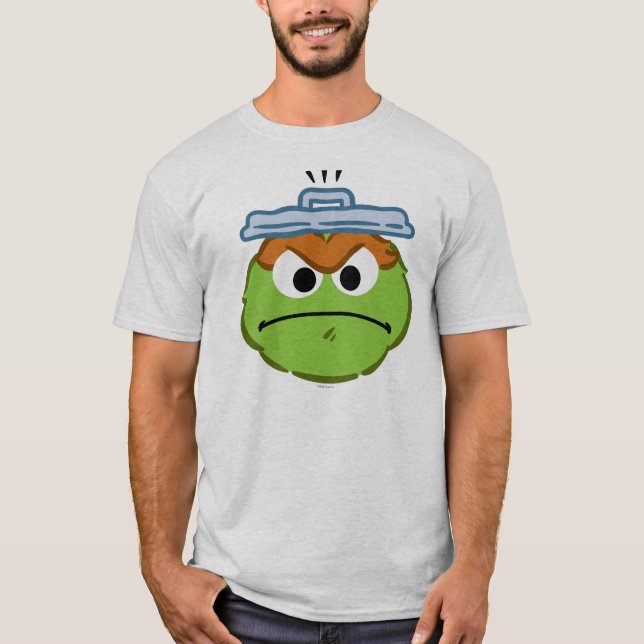 Oscar Angry Face T-Shirt (Vorderseite)