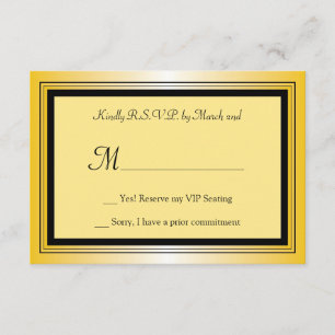Oscar Award Party RSVP Karte
