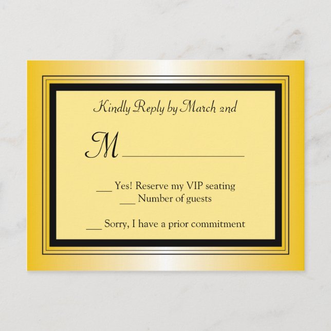 Oscar Award Party UAWG Postkarte (Vorderseite)