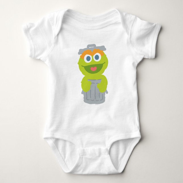 Oscar das Grouch Baby Strampler (Vorderseite)