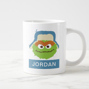 Oscar das Grouch-Wald-Gesicht   Name hinzufügen Jumbo-Tasse