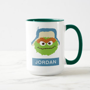 Oscar das Grouch-Wald-Gesicht Name hinzufügen Tasse