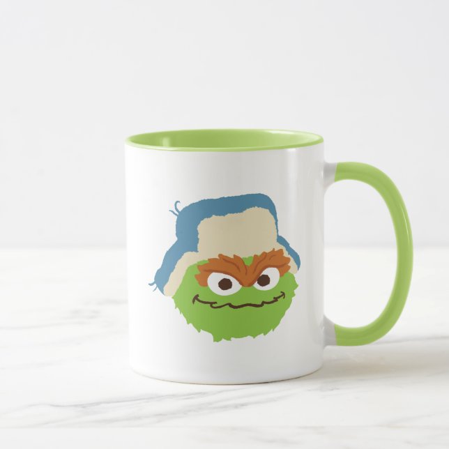 Oscar das Grouch-Wald-Gesicht Tasse (Rechts)