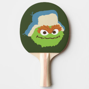 Oscar das Grouch-Wald-Gesicht Tischtennis Schläger