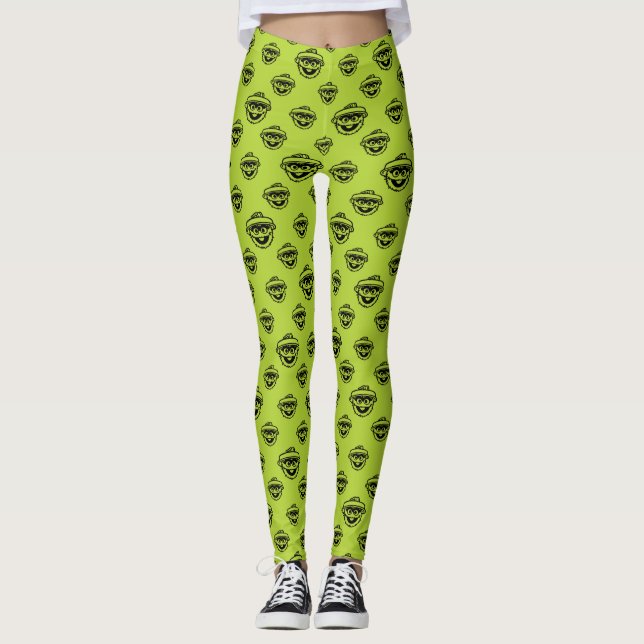 Oscar das Grün der Grouch Leggings (Vorderseite)