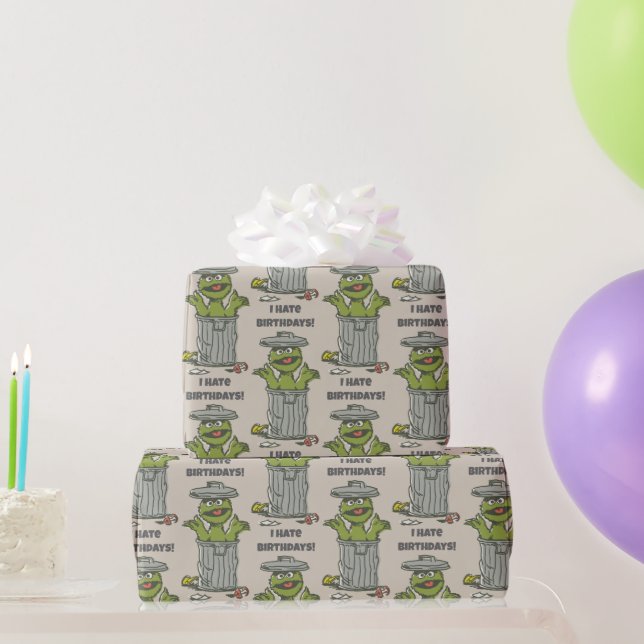 Oscar der Griesgram Vintage Geschenkpapier (Partygeschenke)