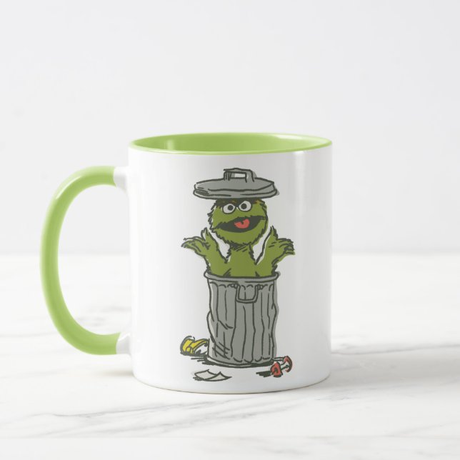 Oscar der Griesgram Vintage Tasse (Links)
