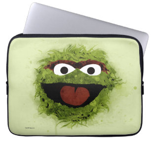 Oscar der Griesgram Watercolor Trend Laptopschutzhülle