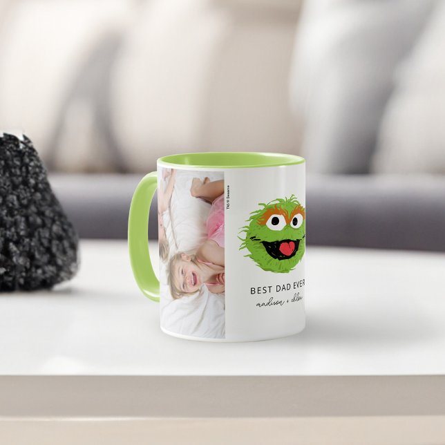 Oscar der Grouch | Bester Vater - Foto Tasse (Mug on table)