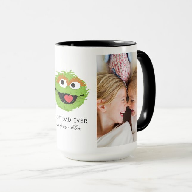 Oscar der Grouch | Bester Vater - Foto Tasse (VorderseiteRechts)