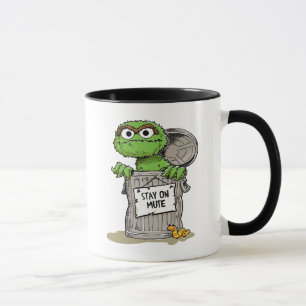 Oscar der Grouch Bleibe auf Mute-Tasse Tasse