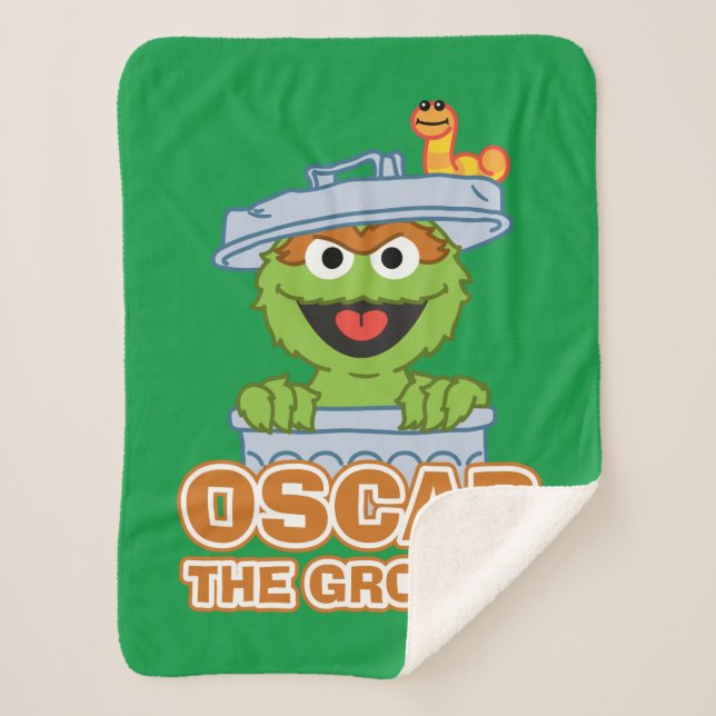 Oscar der Grouch Classic Style Sherpadecke (Vorderseite)