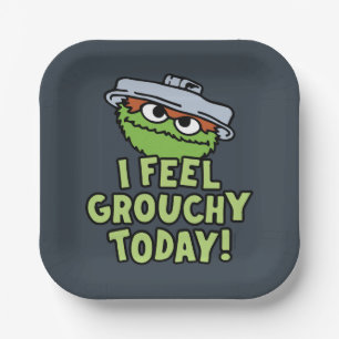 Oscar der Grouch Ich fühle mich heute Grouchy! Pappteller