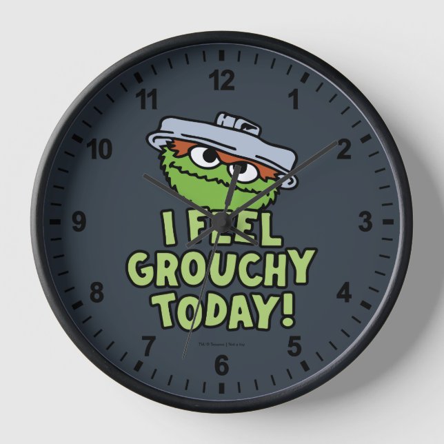 Oscar der Grouch | Ich fühle mich heute Grouchy! Uhr (Vorderseite)