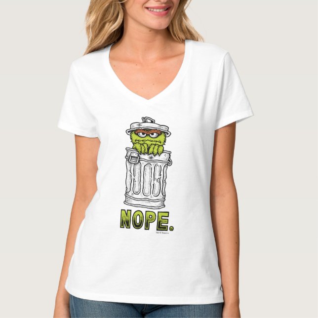Oscar der Grouch - Nope. T-Shirt (Vorderseite)
