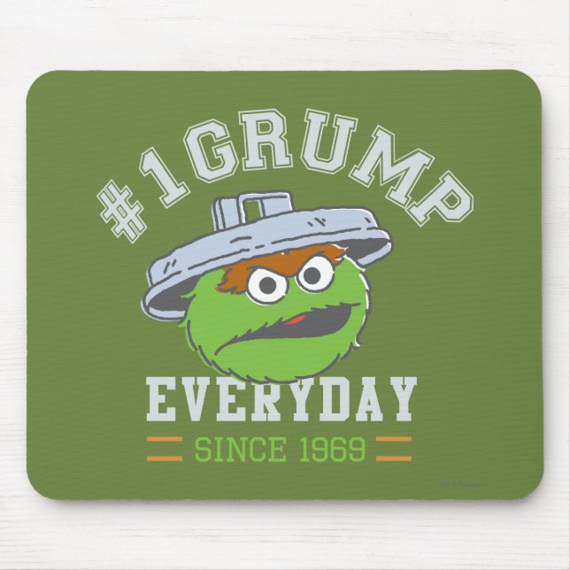 Oscar der Grouch Nummer 1 Mousepad (Vorne)