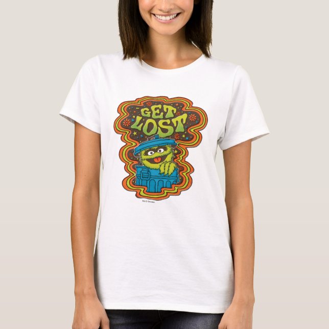 Oscar der Grouch | Psychedelisch T-Shirt (Vorderseite)