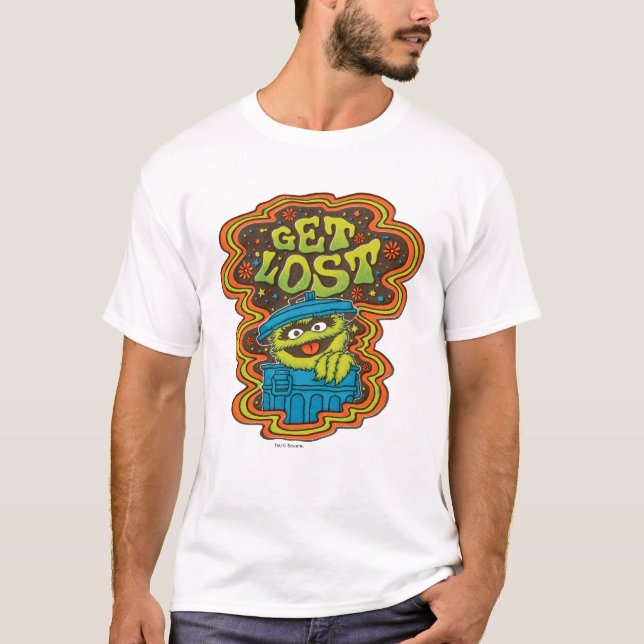 Oscar der Grouch | Psychedelisch T-Shirt (Vorderseite)