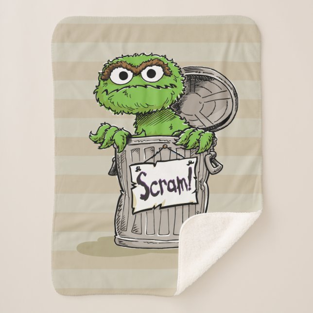 Oscar der Grouch Scram Sherpadecke (Vorderseite)