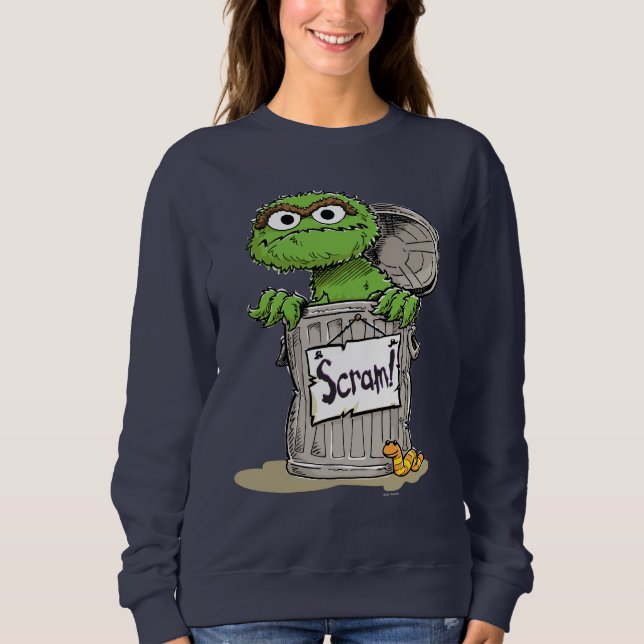 Oscar der Grouch Scram Sweatshirt (Vorderseite)