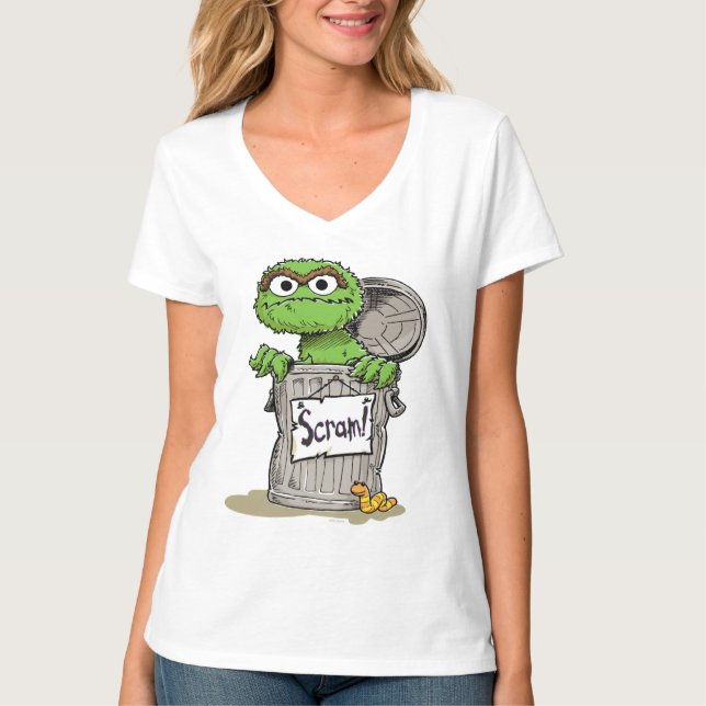 Oscar der Grouch Scram T-Shirt (Vorderseite)