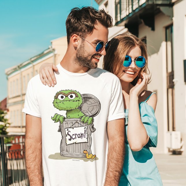 Oscar der Grouch Scram Tri-Blend Shirt (Von Creator hochgeladen)