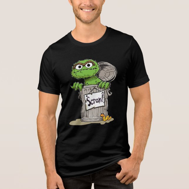 Oscar der Grouch Scram Tri-Blend Shirt (Vorderseite)