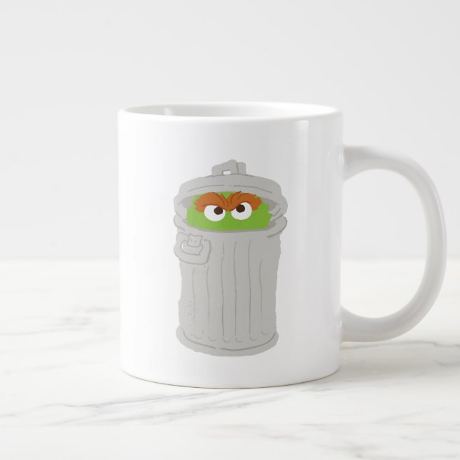 Oscar der Grouch und seine Mülleimer können Jumbo-Tasse (Rechts)