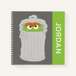 Oscar der Grouch und seine Mülleimer können Name Notizbuch