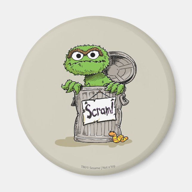Oscar der Muffel verschwindet Magnet (Vorne)