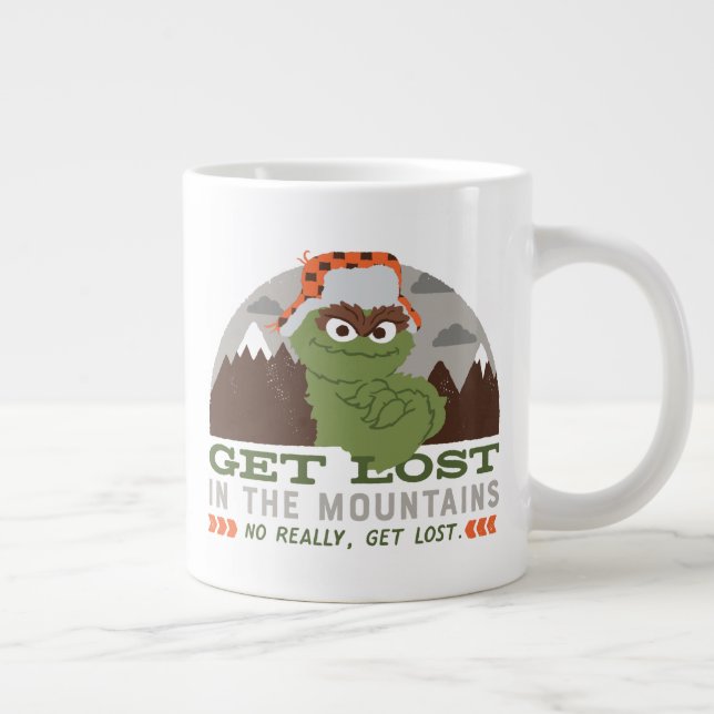 Oscar Die Grouch | Die große Außenwelt Jumbo-Tasse (Rechts)
