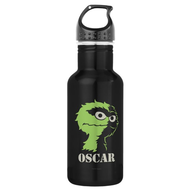 Oscar die Grouch Half Edelstahlflasche (Vorderseite)