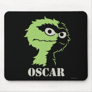 Oscar die Grouch Half Mousepad