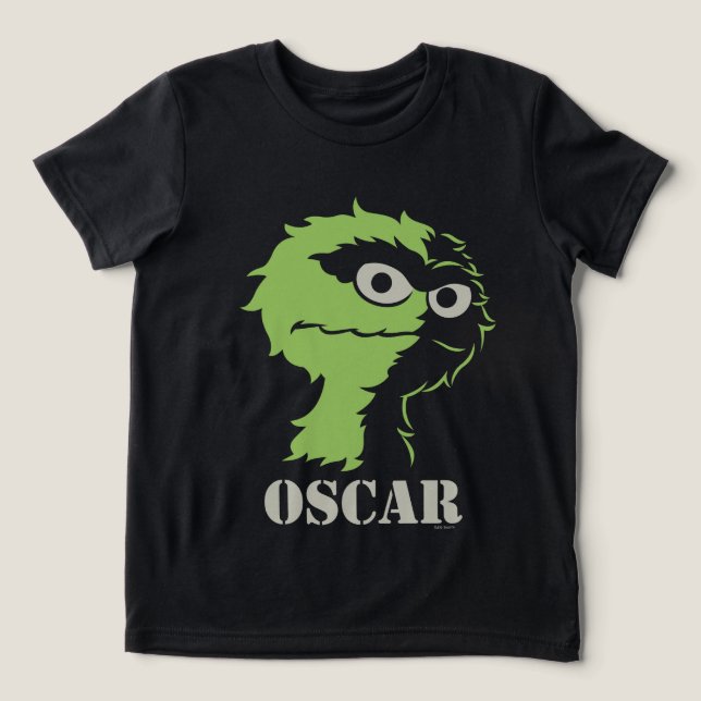Oscar die Grouch Half Tri-Blend Shirt (Design Vorderseite)