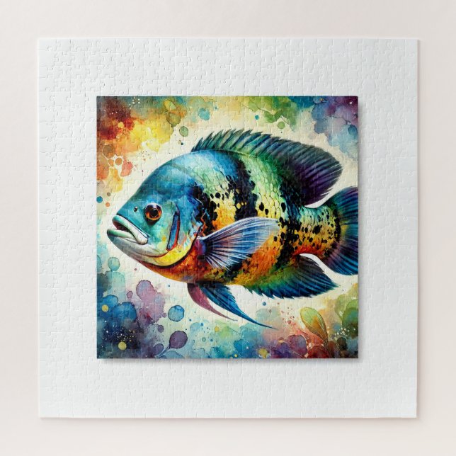 Oscar fish 180724AREF123 - Watercolor Puzzle (Vertikal)