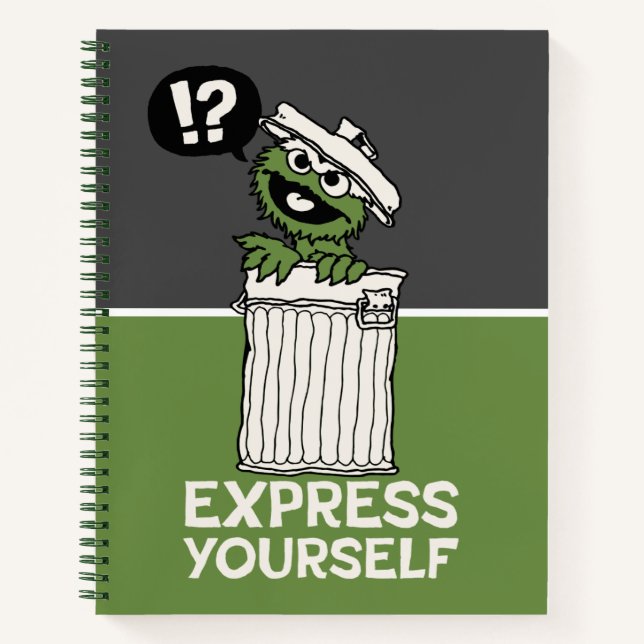 Oscar für den Grouch Express Notizbuch (Vorderseite)
