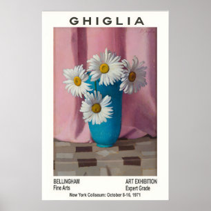 Oscar Ghiglia Blumenausstellung Poster