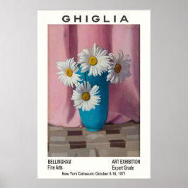 Oscar Ghiglia Floral Art Exhibition Poster