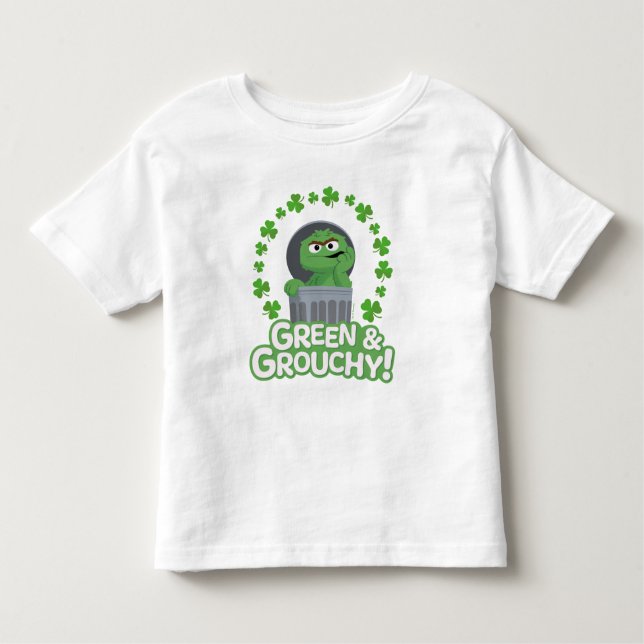 Oscar | Grün & Grouchy! Kleinkind T-shirt (Vorderseite)
