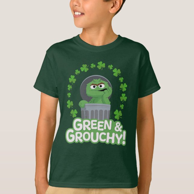 Oscar | Grün & Grouchy! T-Shirt (Vorderseite)