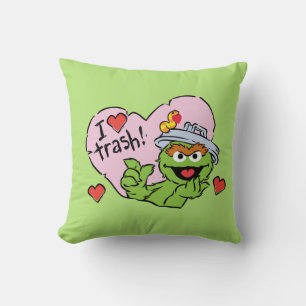 Oscar "I Liebe Trash" Valentine Kissen
