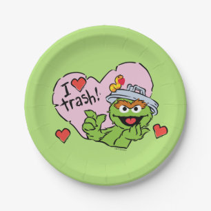 Oscar "I Liebe Trash" Valentine Pappteller
