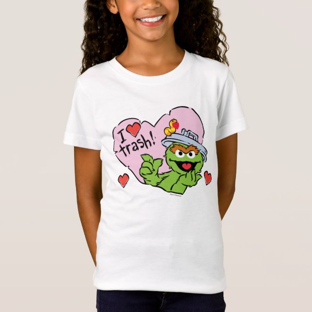 Oscar "I Liebe Trash" Valentine T-Shirt (Vorderseite)